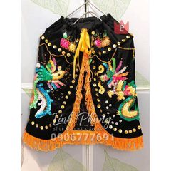 Combo áo mão bà Diêu Trì, Thiên Hậu, Cửu Thiên (Đen/Vàng) - 30cm (Ni 18cm)