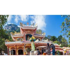 Áo Choàng Mẹ Quan Âm Ngoài Trời - Chùa Bà TÂY NINH - Size 2m