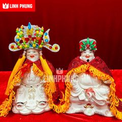 Combo Áo Mão Ông Thần Tài/ Thần Tiền Kim Sa (Không Kèm Tượng) - Đầy Đủ Kích Cỡ - Đo Vòng Đầu Tượng Lấy Size