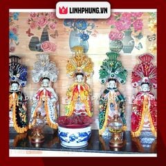 Combo áo mão 5 bà Ngũ Hành Nương Nương tượng cao 30cm,40cm