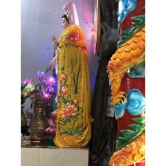 Áo choàng Quan Âm loại nhung tượng cao 3m,3m5 - Mã: QAK