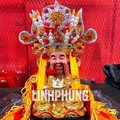 Combo Áo Mão Ông Thần Tiền Kim Sa (Không Kèm Tượng) - Đầy Đủ Kích Cỡ - Đo Vòng Đầu Tượng Lấy Size