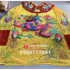 [FREESHIP] Áo Bà Châu Đốc An Giang - Rồng nổi kết cườm mẫu cá (Vàng, Đỏ) - Mã: MNCDCA