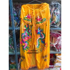 Combo áo mão bà Chúa Xứ tượng ngồi cao 1m vòng mão 60cm (vàng, đỏ) (Mã: CRP BTM)