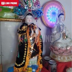 Áo nhung rồng phụng dùng để cúng Bà (Địa Mẫu, Chúa Xứ, Ngũ Hành,v.v..) Decor Decor Phòng Trang Trí Nhà