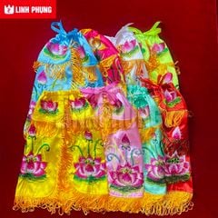 Áo Choàng Quan Âm - Loại Thêu Vải Phi (30cm - 60cm) - Mã: QAT Decor Decor Phòng Trang Trí Nhà Tranh