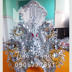 Mão bà Địa Mẫu khung lưới đính đá - Size tượng: 50cm (Ni 26cm) - DCD