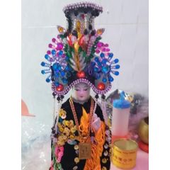 Combo áo mão bà Địa Mẫu tượng cao 20cm ni 16cm (Đen)