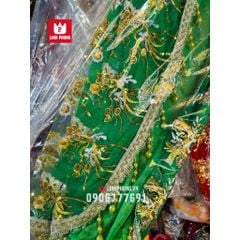 [MỚI] Áo Choàng Cho Tượng Bà - Vải Voan Kim Sa - 2 LỚP - SIZE TƯỢNG 1m-2m5