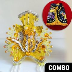 Combo áo mão bà Địa Mẫu tượng cao 20cm ni 16cm (Đen)