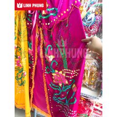 Áo choàng Quan Âm vải nhung trắng Decor Decor Phòng Trang Trí Nhà Đồng
