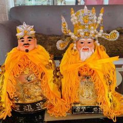 Áo choàng cho tượng ông Thần Tài hoặc Thổ Địa (GIÁ 1 ÁO) Decor phong thủy may mắn Decor Phòng