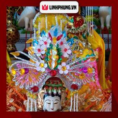 Combo áo choàng & mão bà - tượng cao 30cm (Ni 18cm) (Mã: CRP HNS)