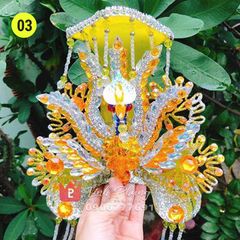 Mão bà Đia Mẫu - tượng cao 40cm (Ni 22cm) - Đen/Vàng