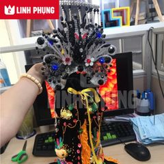 Combo áo mão bà Địa Mẫu tượng cao 30cm, 40cm (Đen) - Mã: BTM Nhung