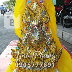 Mão Bà Quan Âm Kiểu Phụng (Trắng/Vàng) - tượng cao 1m6 (Ni 60cm)