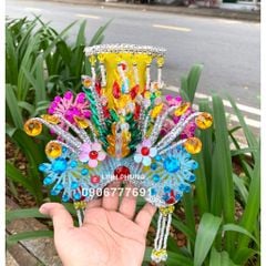 Combo áo mão bà Chúa Xứ (VÀNG) - tượng cao 40cm (Ni 22cm) - Mã: BTM, BNS