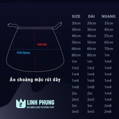 Áo choàng Quan Âm Chứa Chan Gia Lào (Vải kim sa) - KS9L