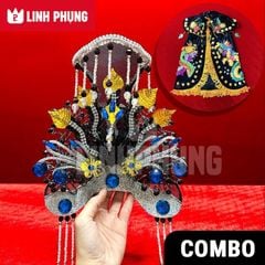 Combo áo mão bà Địa Mẫu tượng cao 30cm, 40cm (Đen) - Mã: BTM Nhung