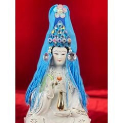 Combo áo kim sa & mão cho tượng mẹ Quan Âm cao 40cm (Ni 22cm) - KS9L, QAH