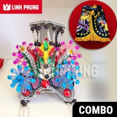 Combo áo mão bà Địa Mẫu tượng cao 20cm (Đen) Decor Decor Phòng Trang Trí Nhà Trang Trí