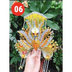 Combo áo mão bà Diêu Trì, Thiên Hậu, Cửu Thiên (Đen/Vàng) - 30cm (Ni 18cm)