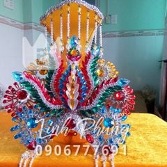 Mão Bà Cánh Chuồn Đầu Đá tượng cao 50cm (Ni 26cm) (Xanh, Đỏ, Vàng, Đen) (Mã: BNS)