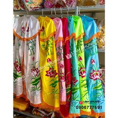 Áo choàng Quan Âm ở chùa Châu Đốc 2 Nhà Bè - 2m5 (loại thêu, nhung)