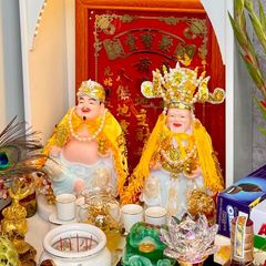 Áo choàng cho tượng ông Thần Tài hoặc Thổ Địa (GIÁ 1 ÁO) Decor phong thủy may mắn Decor Phòng