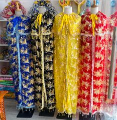 [MỚI] Áo Choàng Cho Tượng Bà - Vải Voan Kim Sa - 2 LỚP - SIZE TƯỢNG 1m-2m5 Nữ Women