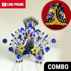 Combo áo mão bà Địa Mẫu tượng cao 20cm (Đen) Decor Decor Phòng Trang Trí Nhà Trang Trí