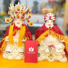 Áo choàng cho tượng ông Thần Tài hoặc Thổ Địa (GIÁ 1 ÁO) Decor phong thủy may mắn Decor Phòng