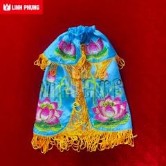 Áo Choàng Quan Âm - Loại Thêu Vải Phi (30cm - 60cm) - Mã: QAT Decor Decor Phòng Trang Trí Nhà Tranh