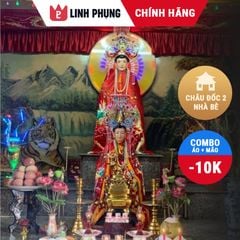 Combo áo + mão cúng bà Châu Đốc 2 Nhà Bè - 1m6 (ni 60cm) - BNS