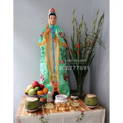 Áo Choàng Quan Âm - Loại Thêu Vải Phi (30cm - 60cm) - Mã: QAT