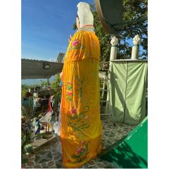 Áo choàng Mẹ Quan Âm - Vải Nhung Kết Sen Trúc, Size 1m-2m5 (Trắng, vàng, xanh biển, hồng - đủ kích cỡ) QAK