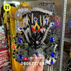 Mão bà Đia Mẫu - tượng cao 40cm (Ni 22cm) - Đen/Vàng