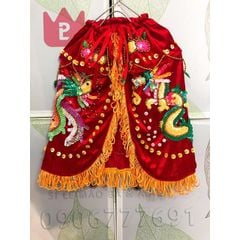 Combo áo mão bà Chúa Xứ (VÀNG) - tượng cao 40cm (Ni 22cm) - Mã: BTM, BNS