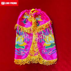 Áo Choàng Quan Âm - Loại Thêu Vải Phi (30cm - 60cm) - Mã: QAT Decor Decor Phòng Trang Trí Nhà Tranh