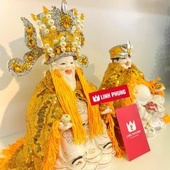 Áo choàng cho tượng ông Thần Tài hoặc Thổ Địa (GIÁ 1 ÁO) Decor phong thủy may mắn Decor Phòng