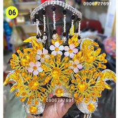 Mão bà Đia Mẫu - tượng cao 40cm (Ni 22cm) - Đen/Vàng