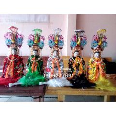 Quạt Lông Ngũ Hành Nương Nương - Địa Mẫu - Chúa Xứ - Cô 9