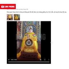 Áo Choàng Quan Âm - Loại Thêu Vải Phi (30cm - 60cm) - Mã: QAT Decor Decor Phòng Trang Trí Nhà Tranh