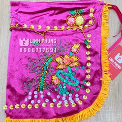 Áo choàng Quan Âm nhung kết cườm - 20cm, 40cm, 50cm, 60cm - QAK