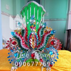 Mão Bà Cánh Chuồn Đầu Đá tượng cao 50cm (Ni 26cm) (Xanh, Đỏ, Vàng, Đen) (Mã: BNS)