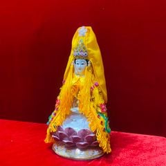 Combo áo nhung + mão Quan Âm hột (size tượng 20cm, 30cm, 40cm) - Mã: QAK, QAH Decor Decor Phòng Trang Trí Nhà Trang Trí