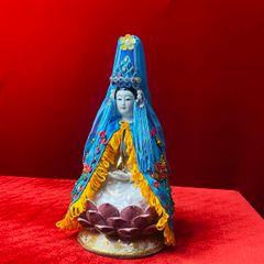 Combo áo nhung + mão Quan Âm hột (size tượng 20cm, 30cm, 40cm) - Mã: QAK, QAH Decor Decor Phòng Trang Trí Nhà Trang Trí