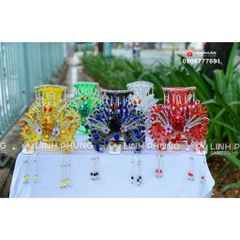 Mão 5 Bà Ngũ Hành (KHÔNG ÁO) - Mẫu Hột Đá Toàn Màu - Size tượng: 40cm (Ni 22cm) BTM