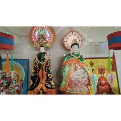 Áo Choàng Quan Âm - Loại Thêu Vải Phi (30cm - 60cm) - Mã: QAT