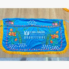 Áo choàng Quan Âm vải nhung kết sen trúc - Size tượng: 30cm - 60cm, Mã: QAK
